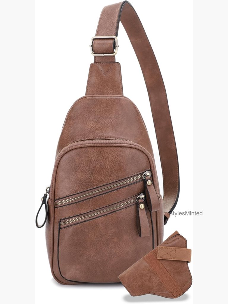 Unisex Multi-Pocket Concealed Carry Sling Bag Crossbody Backpack Purse